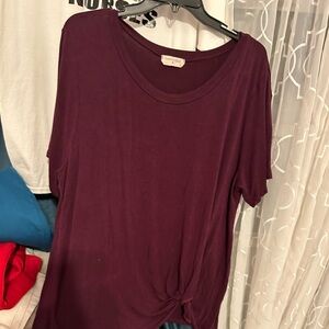 French Pastry Deep Burgundy Tee